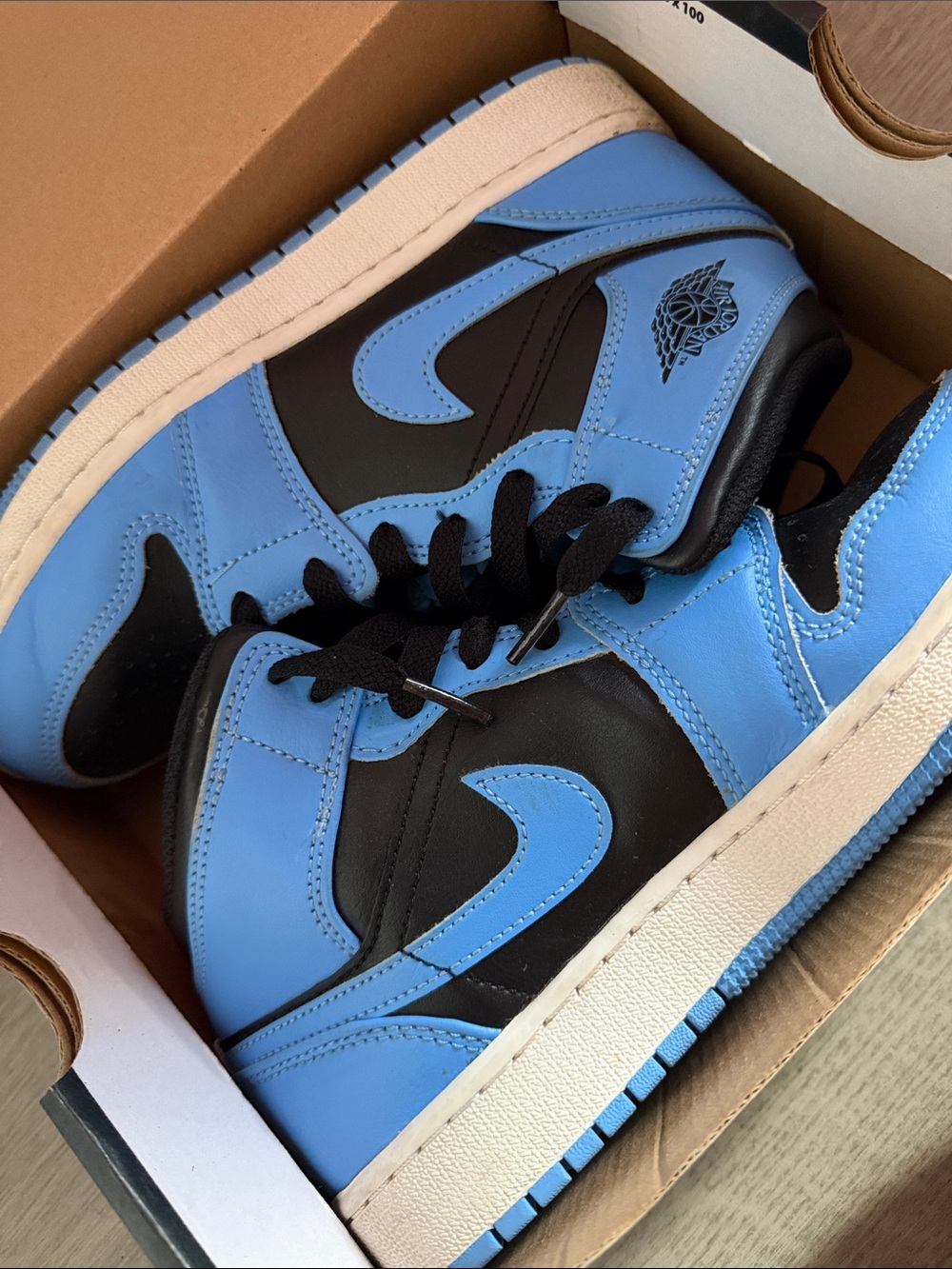 Nike Low-Top Sneakers in Blue and Black